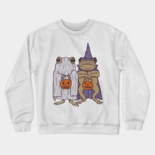 Trick Or Treating Frogs Crewneck Sweatshirt